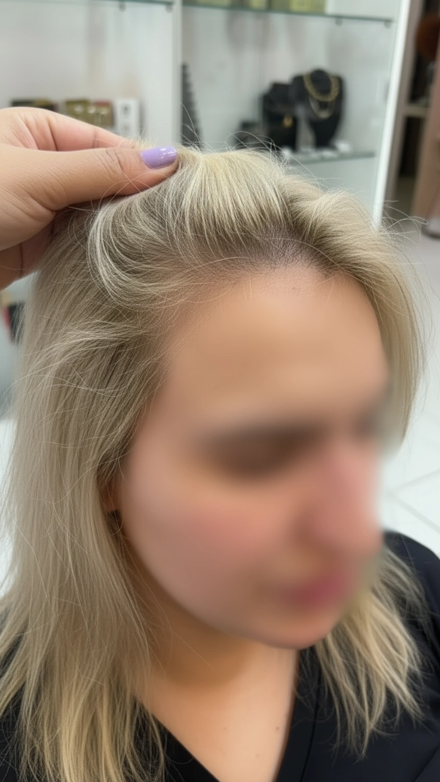 Antes do tratamento — cliente New Capelli
